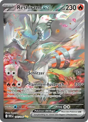 Reshiram-ex Nr. 166 – Weiße Flammen