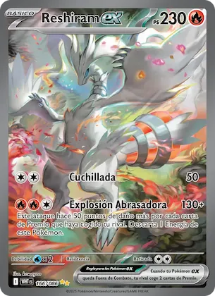 Reshiram ex 166 – Llama Blanca