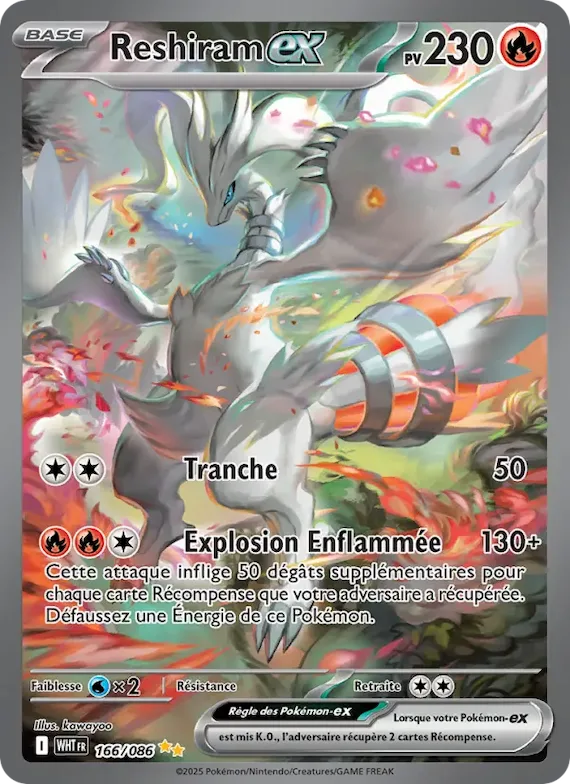 Reshiram-ex 166 – Flamme Blanche