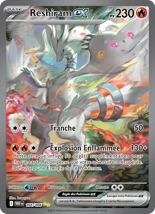 Reshiram-ex n° 166 – Flamme Blanche