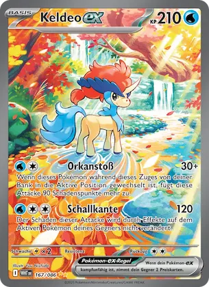 Keldeo-ex Nr. 167 – Weiße Flammen