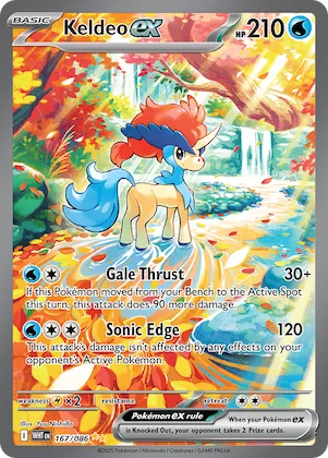 Keldeo ex #167 – White Flare