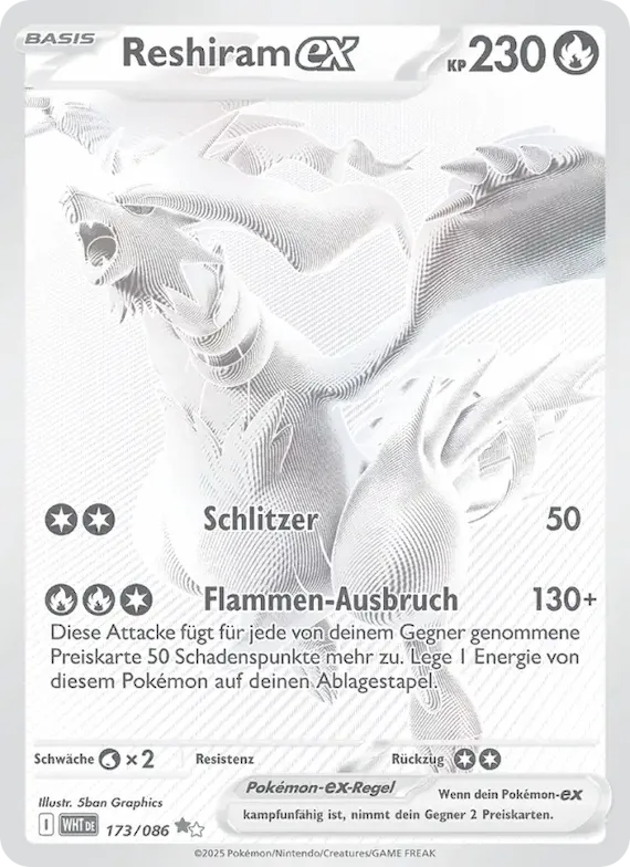 Reshiram-ex 173 – Weiße Flammen