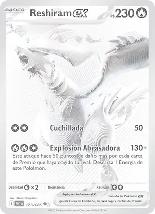 Reshiram ex 173 – Llama Blanca