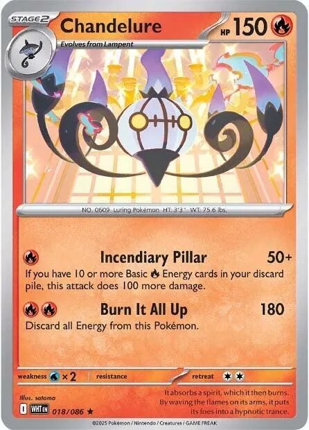 Chandelure 18 – Llama Blanca