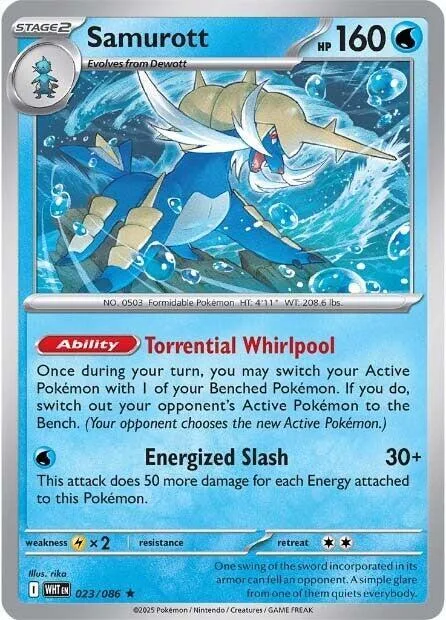 Samurott 23 – Llama Blanca