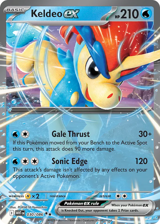 Keldeo ex 30 – Fogo Branco