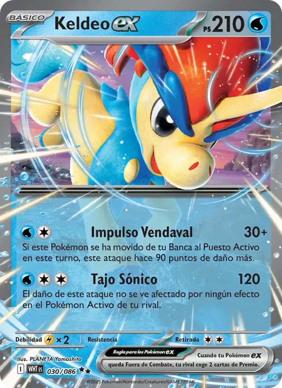 Keldeo ex 30 – Llama Blanca