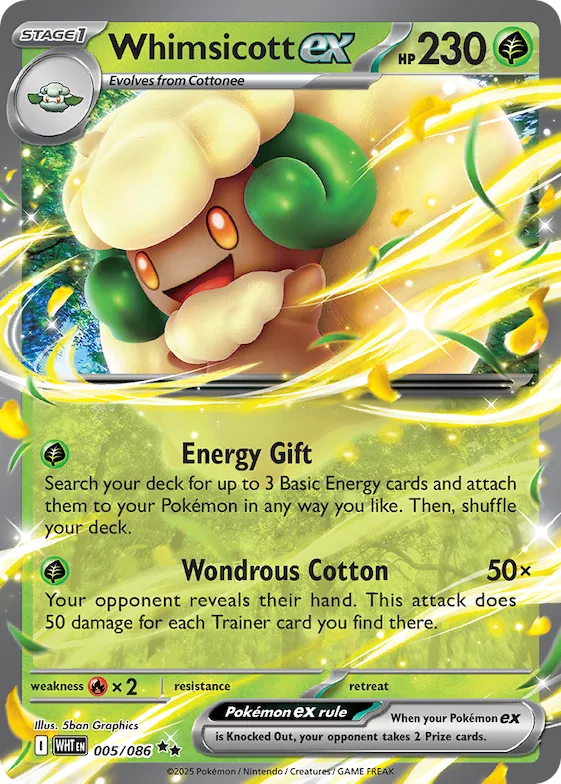 Whimsicott ex 5 – Fogo Branco