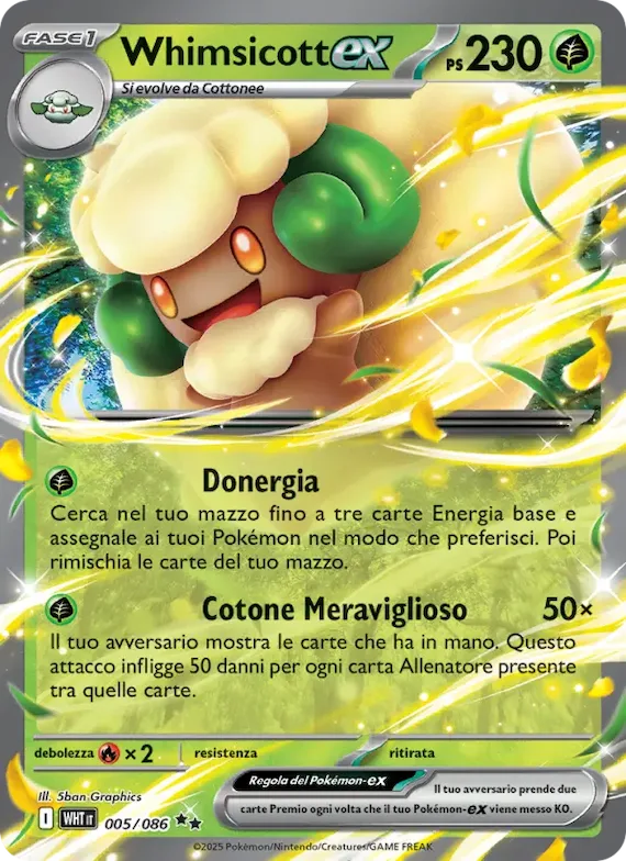 Whimsicott-ex 5 – Fuoco Bianco