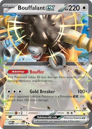 Bouffalant ex #77 – White Flare