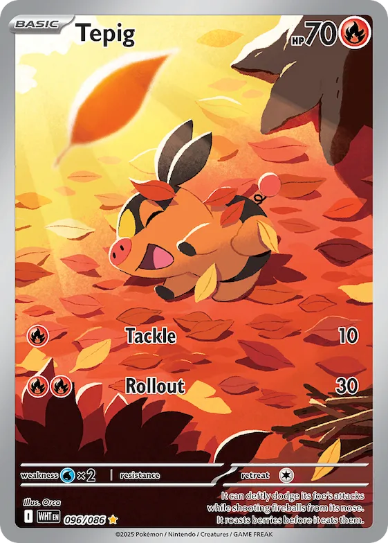 Tepig #96 – White Flare