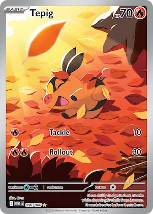 Tepig #96 – White Flare