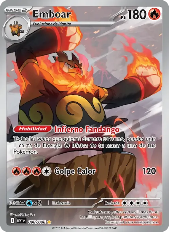 Emboar 98 – Llama Blanca