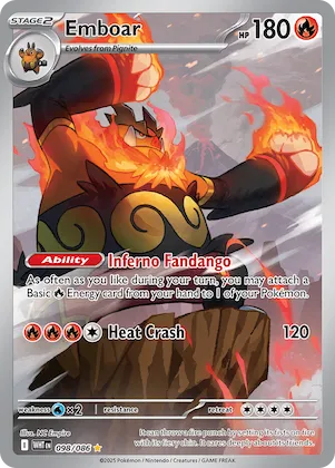 Emboar #98 – White Flare