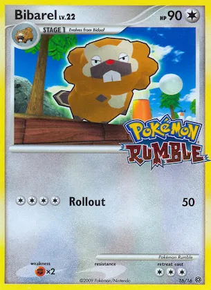 Bibarel n° 16 – Pokémon Rumble