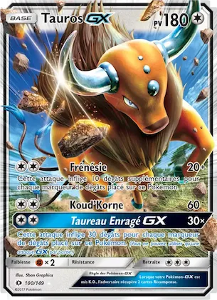 Tauros GX n° 100 – Soleil et Lune