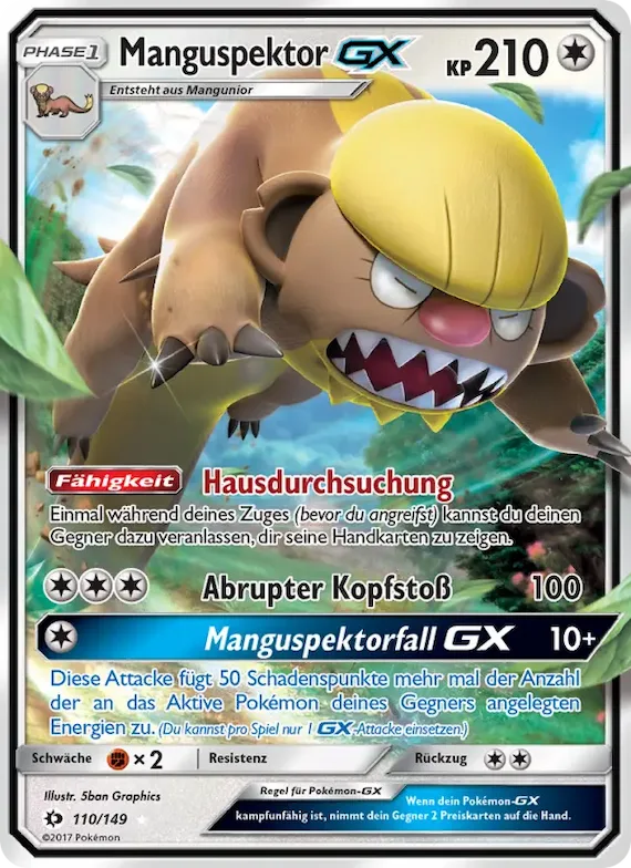 Manguspektor GX 110 – Sonne & Mond