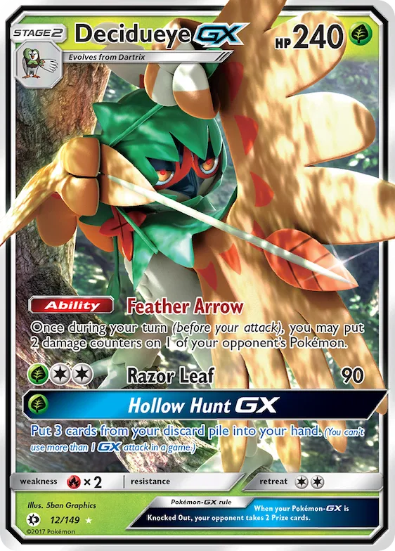 Decidueye-GX #12 – Sun & Moon