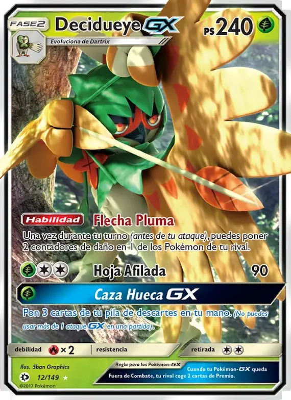 Decidueye GX 12 – Sol y Luna