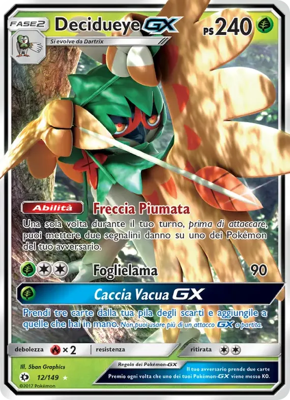 Decidueye GX 12 – Sole e Luna