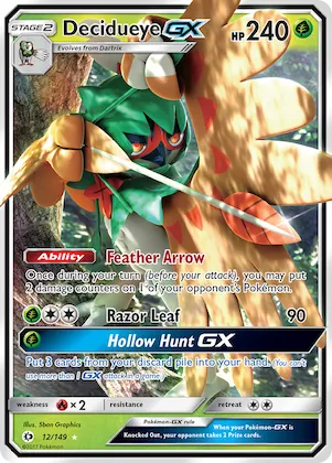 Decidueye-GX #12 – Sun & Moon