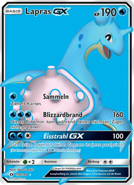Lapras GX 139 – Sonne & Mond