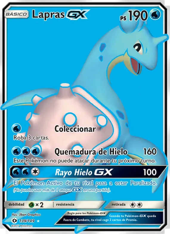 Lapras GX 139 – Sol y Luna
