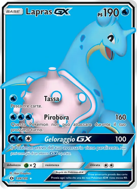 Lapras GX 139 – Sole e Luna