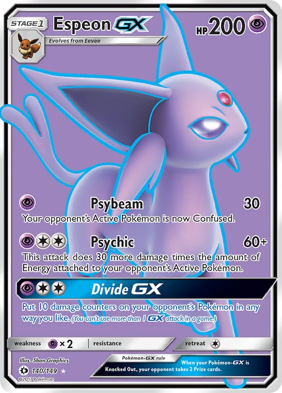 Espeon-GX #140 – Sun & Moon