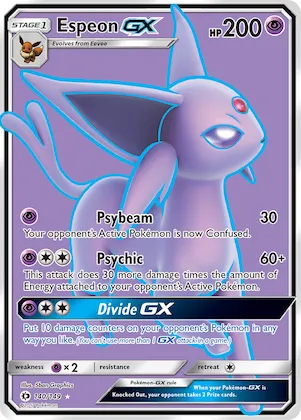 Espeon-GX #140 – Sun & Moon