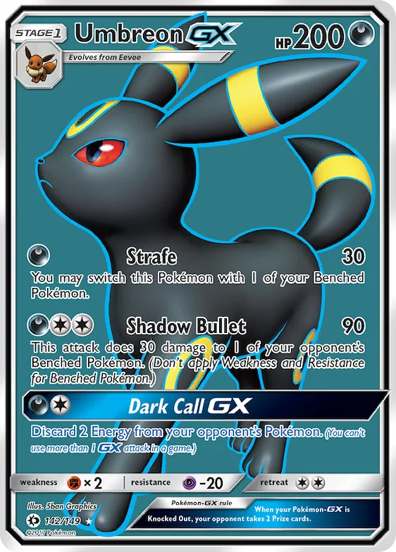Umbreon-GX #142 – Sun & Moon