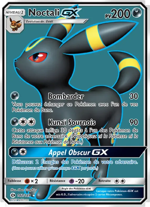 Noctali GX 142 – Soleil et Lune