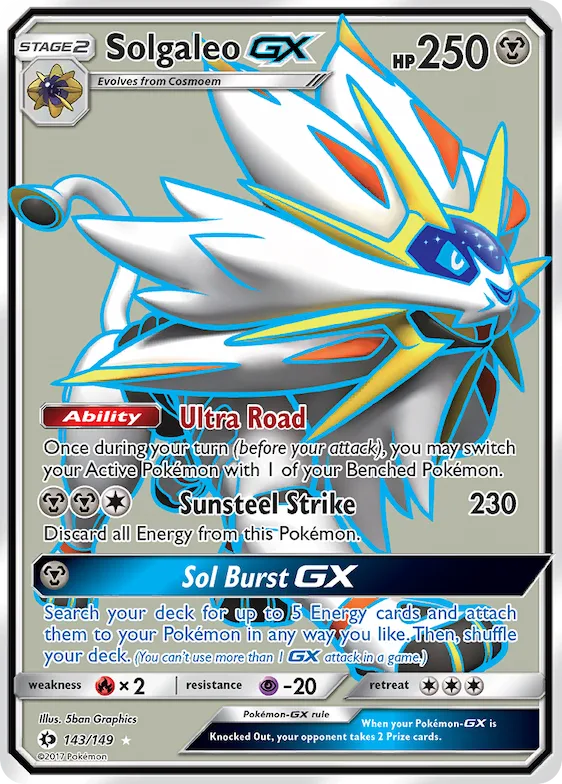 Solgaleo-GX #143 – Sun & Moon