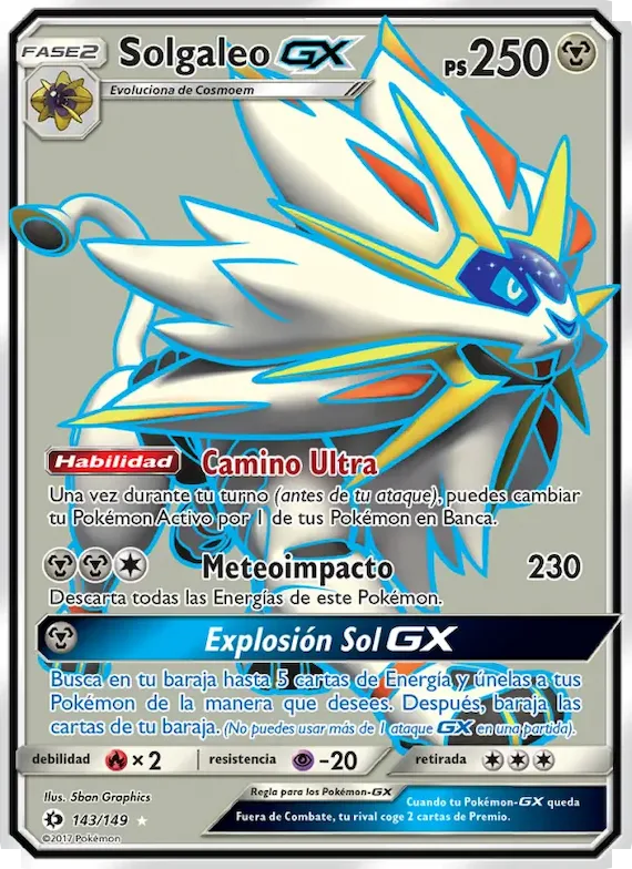 Solgaleo GX 143 – Sol y Luna