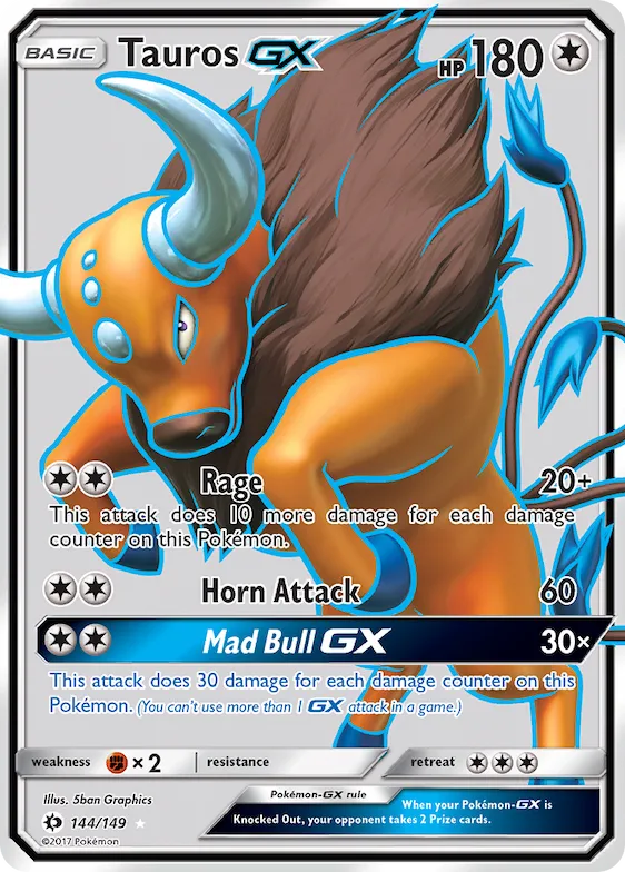 Tauros-GX #144 – Sun & Moon