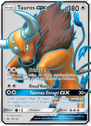 Tauros GX n° 144 – Soleil et Lune
