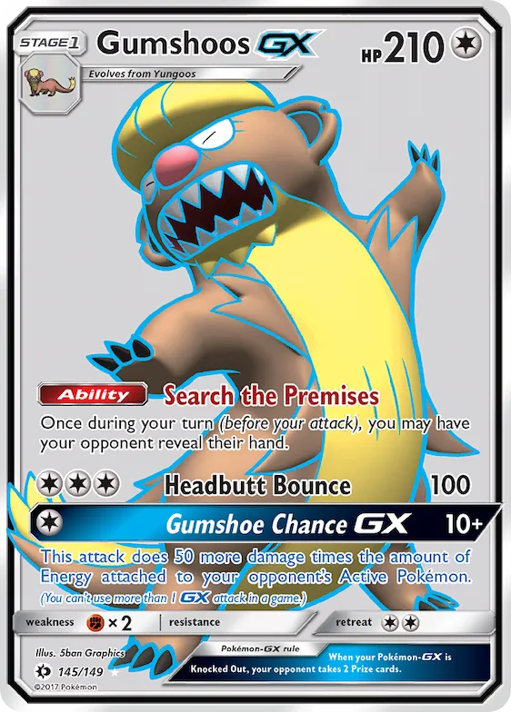 Gumshoos-GX #145 – Sun & Moon