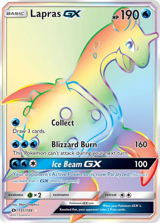 Lapras-GX #151 – Sun & Moon