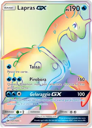 Lapras GX 151 – Sole e Luna