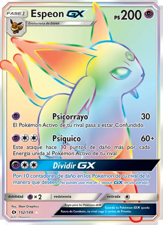 Espeon GX 152 – Sol y Luna