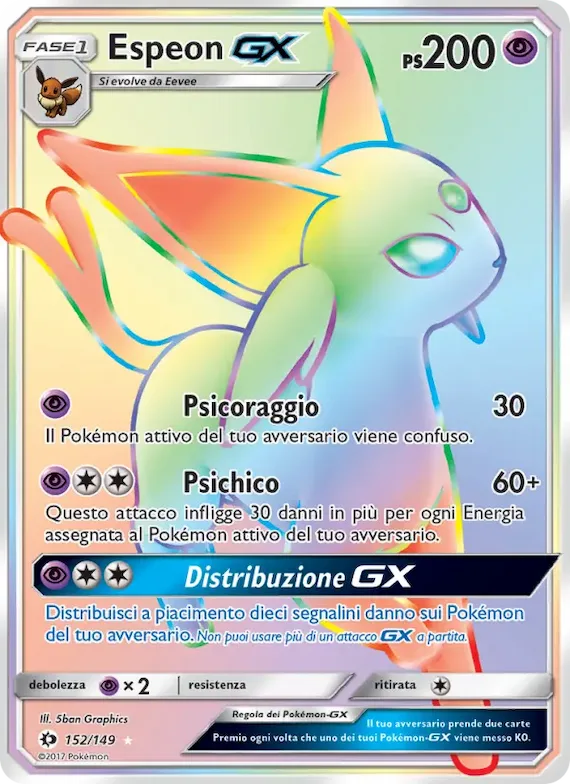 Espeon GX 152 – Sole e Luna