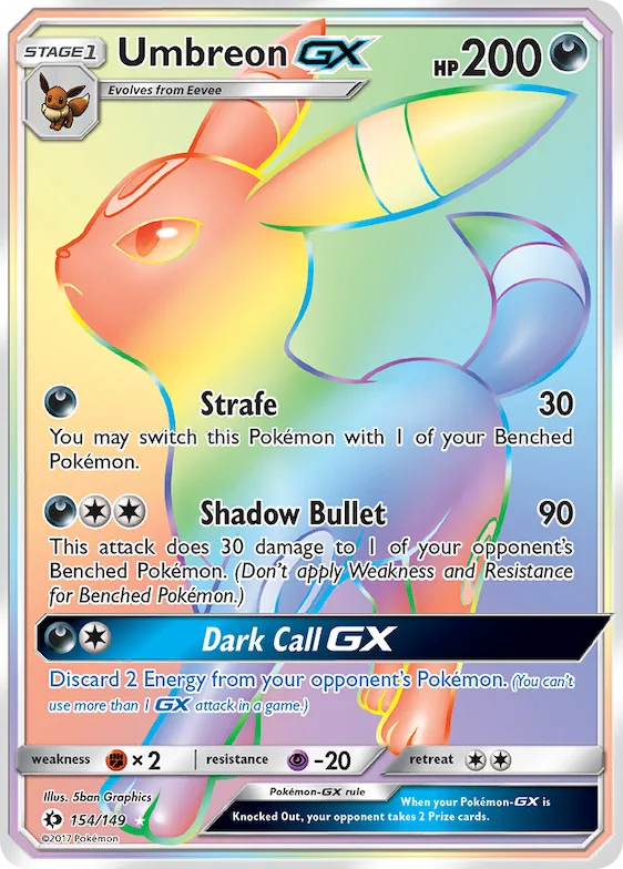 Umbreon-GX #154 – Sun & Moon