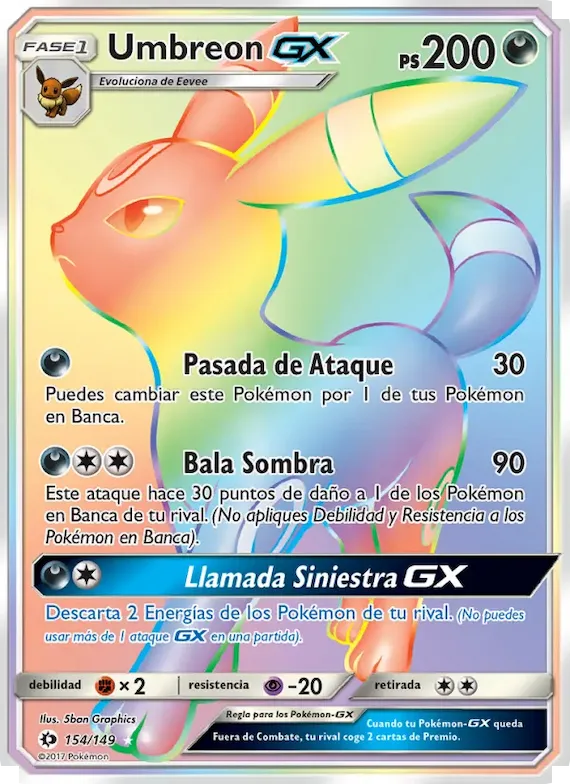 Umbreon GX 154 – Sol y Luna