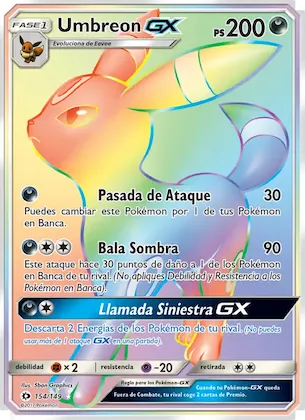 Umbreon GX 154 – Sol y Luna