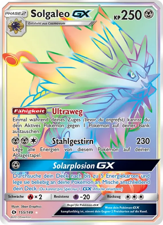 Solgaleo GX 155 – Sonne & Mond