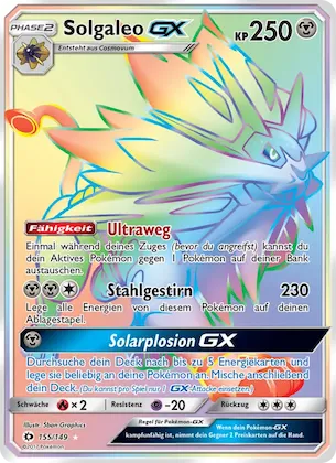 Solgaleo GX Nr. 155 – Sun & Moon
