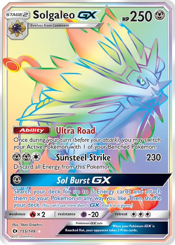 Solgaleo-GX #155 – Sun & Moon