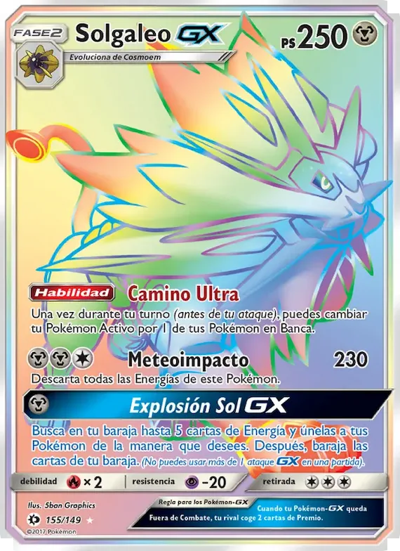Solgaleo GX 155 – Sol y Luna