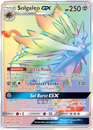 Solgaleo-GX #155 – Sun & Moon